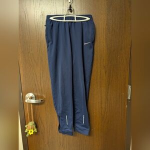 Nike Blue Joggers Youth Size Large 12-14 Elastic Waist Drawstring Pockets Pants